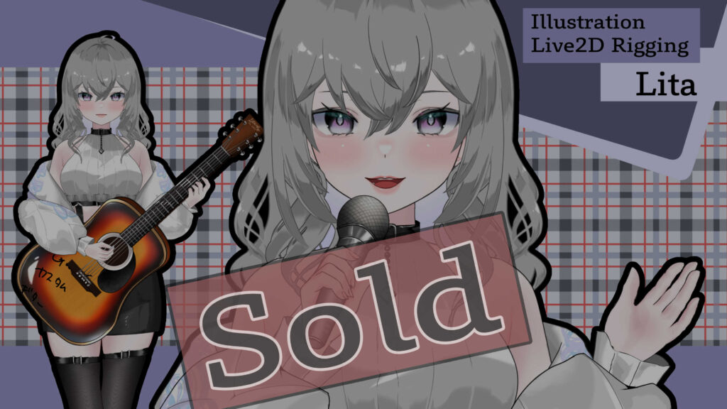 【1点限定】ギター・マイク-銀髪歌姫【One-Only】Guiter/Mic-Silver hair Singer