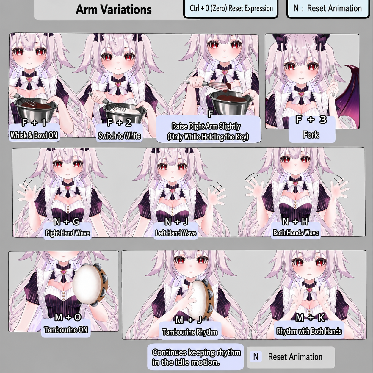 【限定モデル】小悪魔パティシエ 限定Live2Dモデル / Little Devil Patissier VTuber Model - 画像 (2)