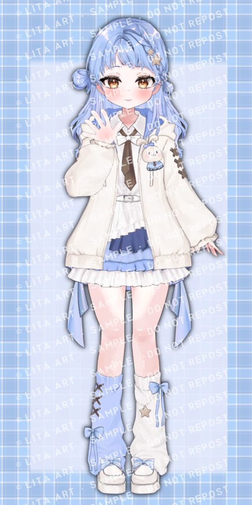 【1点限定】歌って踊れる青髪VTuber限定モデル｜Singing & Dancing Blue-Haired VTuber Model